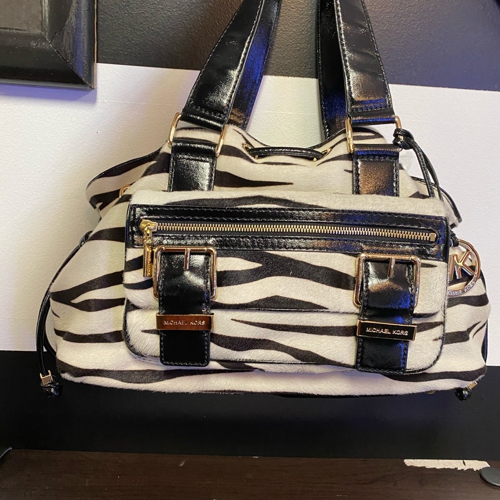 Michael Kors Zebra Print Satchel - image 1